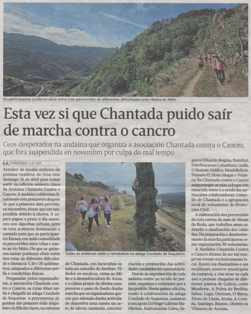 Chantada contra o cancro